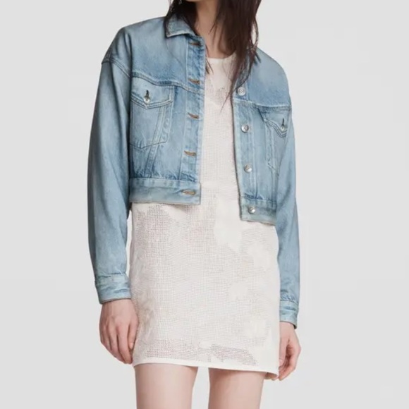 RAG&BONE Printed Denim Jacket - Picture 8 of 9